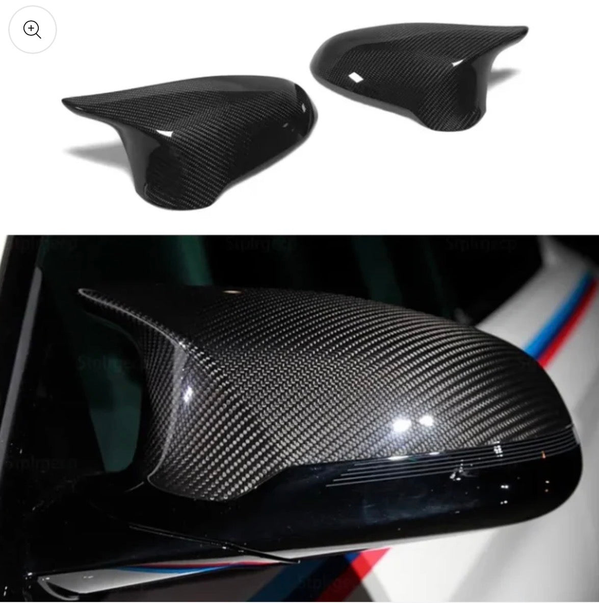 F8X CARBON FIBER MIRROR CAPS