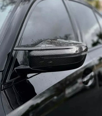 REAL CARBON MIRROR CAP REPLACMENT FOR BMW G2X G30 G42 G15 M340 330. Years 2020-2025.